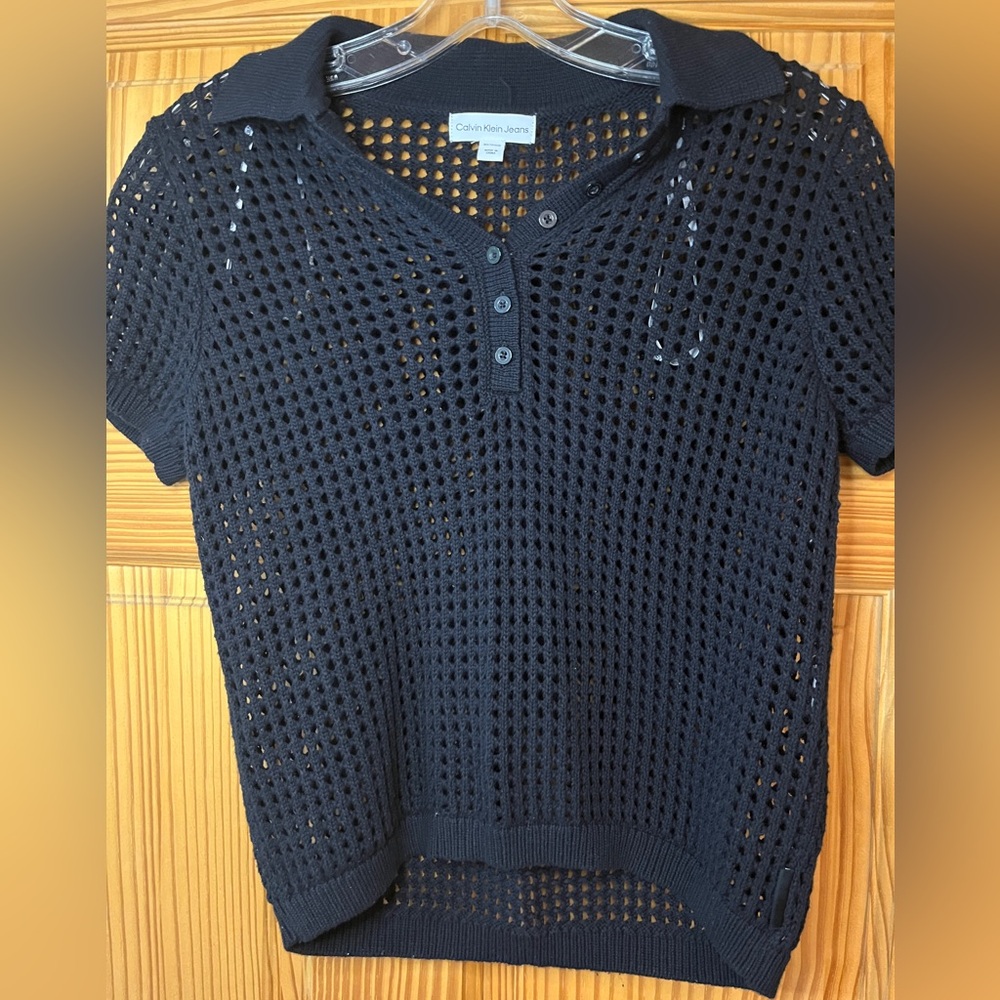 Calvin Klein Crocheted Top